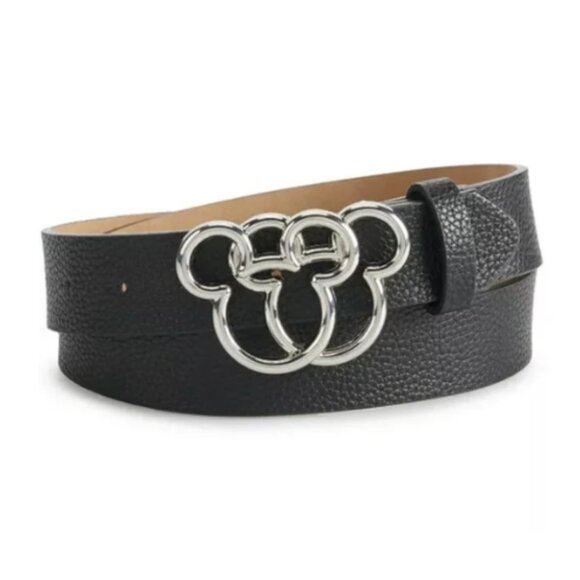 DISNEY MICKEY MINNIE MOUSE • Womens Belt with Metal Buckle - Picture 1 of 5